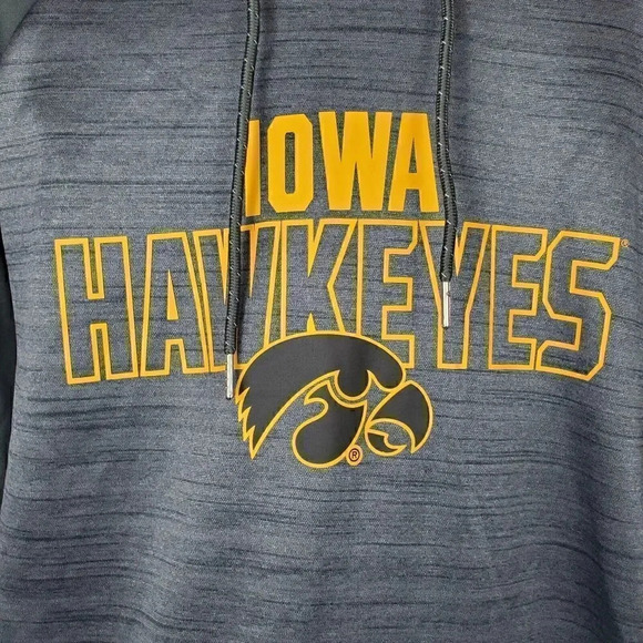 NEW Men's RIVALRY‎ THREADS Iowa Hawkeyes Hoodie Sweatshirt SZ S Small 34/36 NWT - Picture 4 of 11